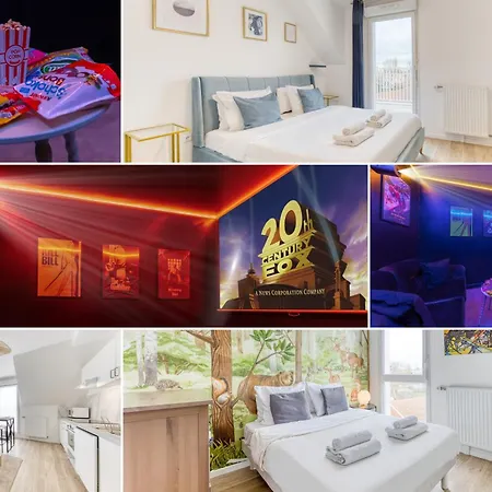 Cinehouse - Proche Paris - 5 Personnes - Cinema Prive Apartment Bobigny